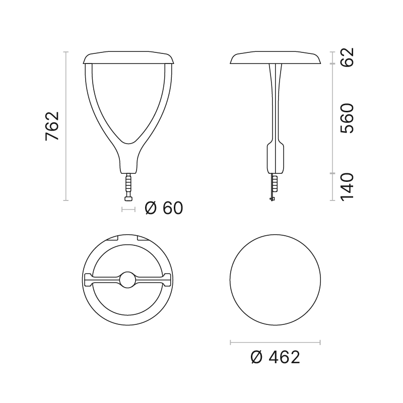 Dea Park 16 LED 2xV 155mA 3000K 70