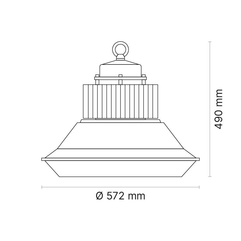 Duraled Capri 200 DALI Dimmable 4000K Ra80
