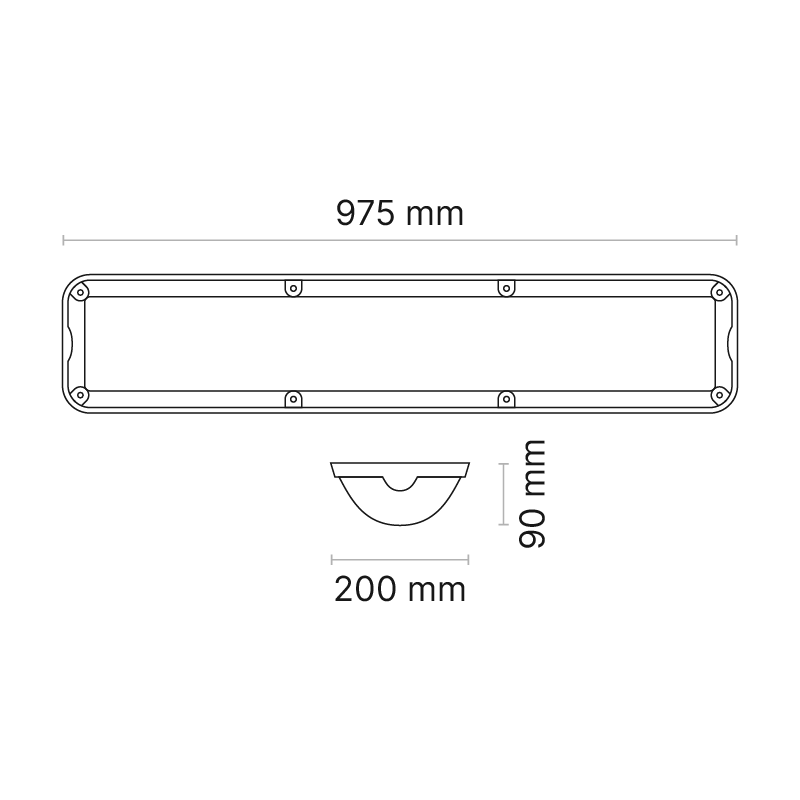 Enduralux Linear Medium 5mm Frosted Lens 150mA Casambi 3000K Ra90