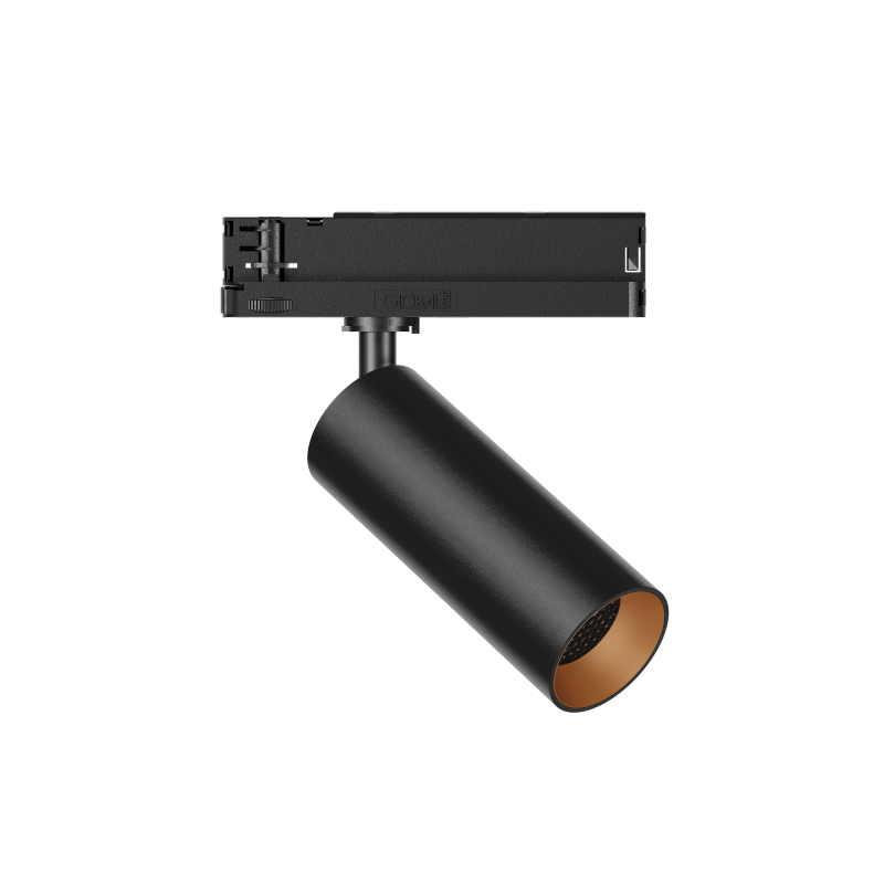 GARDA Trackspot Medium Honeycomb Louvre Gold Baffle SP Beam 350mA DALI Dimmable 3000K Ra90 Black Finish