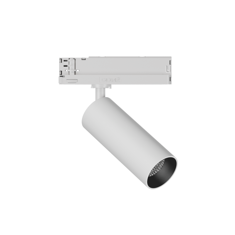 GARDA Trackspot Medium High Transmission Glass Black Baffle MWFL Beam 500mA DALI Dimmable 4000K Ra90 White Finish