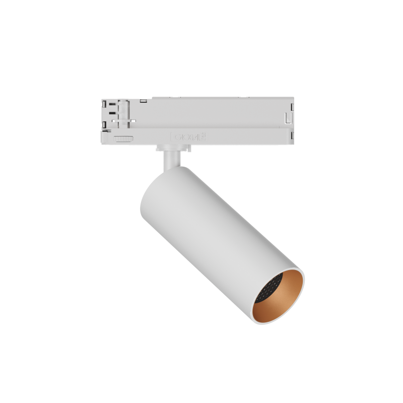 GARDA Trackspot Medium Honeycomb Louvre Gold Baffle MWFL Beam 350mA Fixed Output 3000K Ra90 White Finish