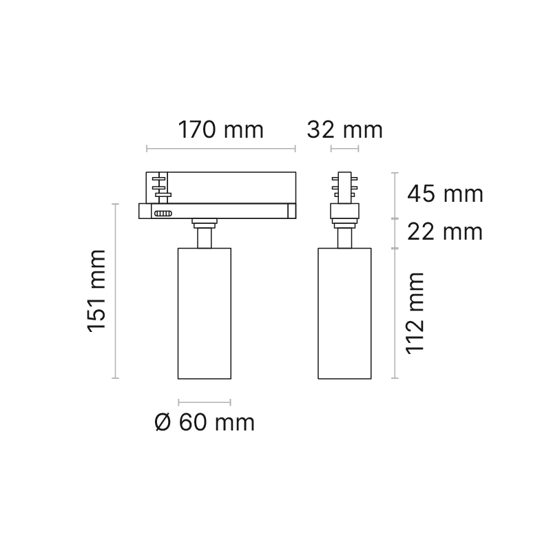 GARDA Trackspot Small High Transmission Glass Black Baffle FL Beam 350mA DALI Dimmable 4000K Ra90 White Finish