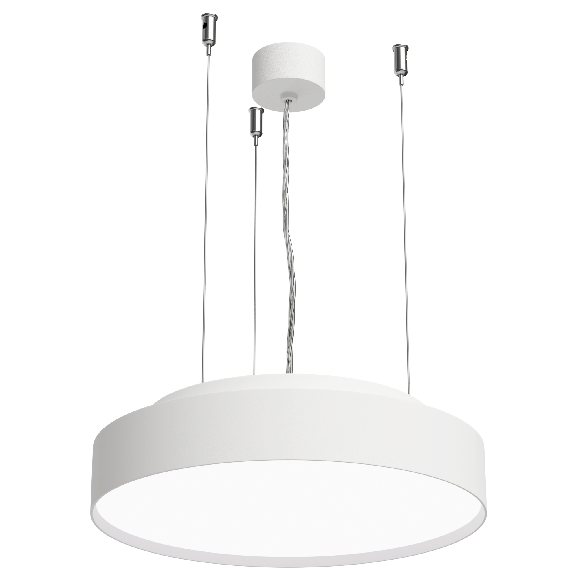 LUCCA 350 DALI DT8 Dimmable MelaGen ReGen Wire Suspended White Finish