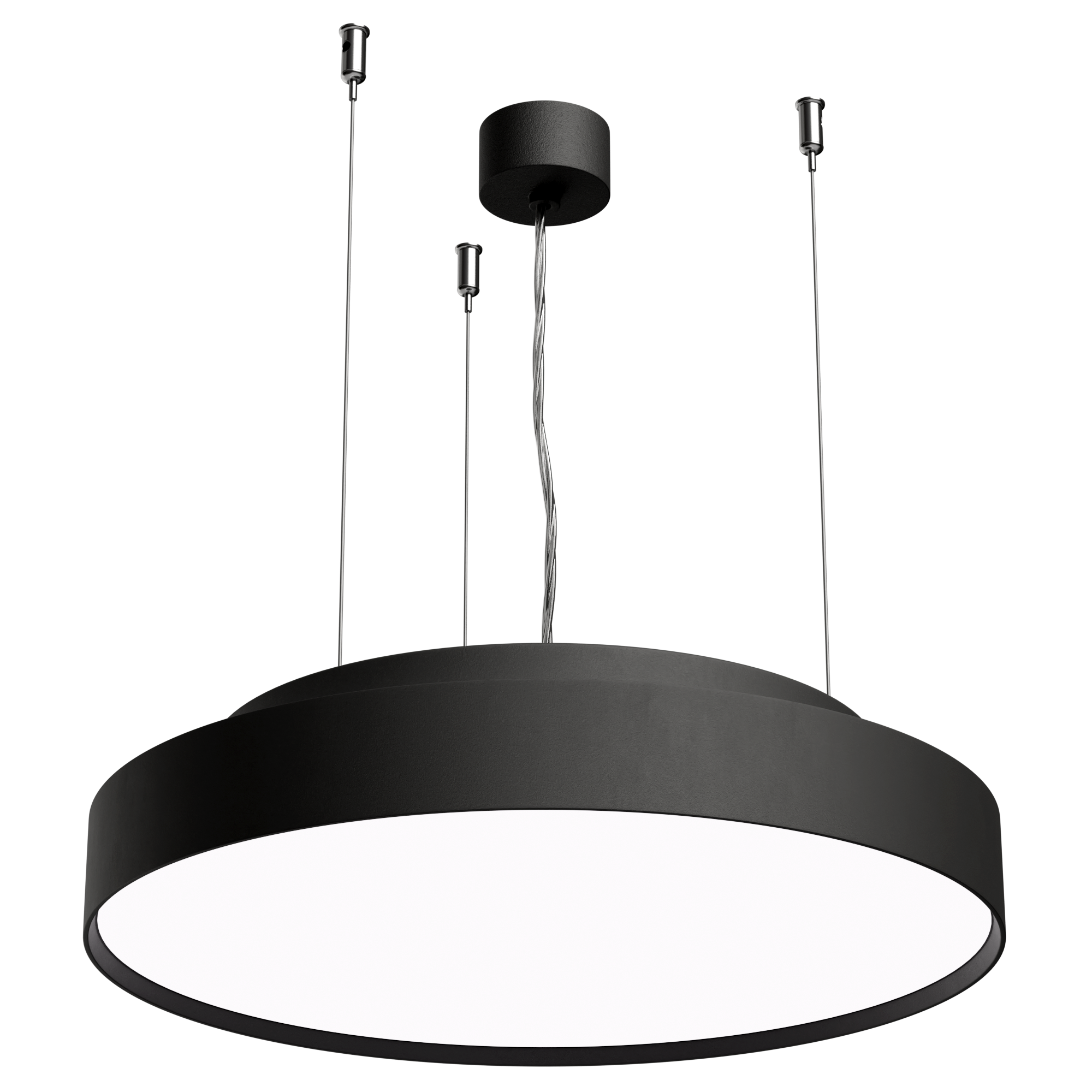 LUCCA 450 DALI Dimmable 4000K Ra90 Wire Suspended Black Finish