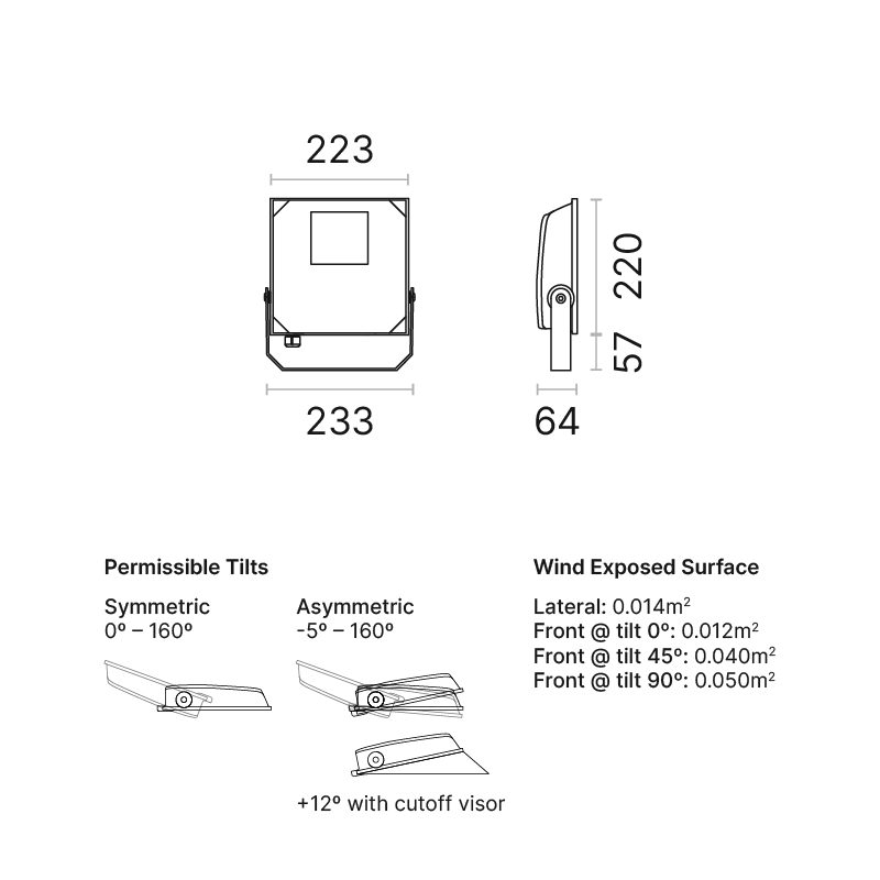 NEXT 1 Asymmetric Wide Beam Low Power Low Power