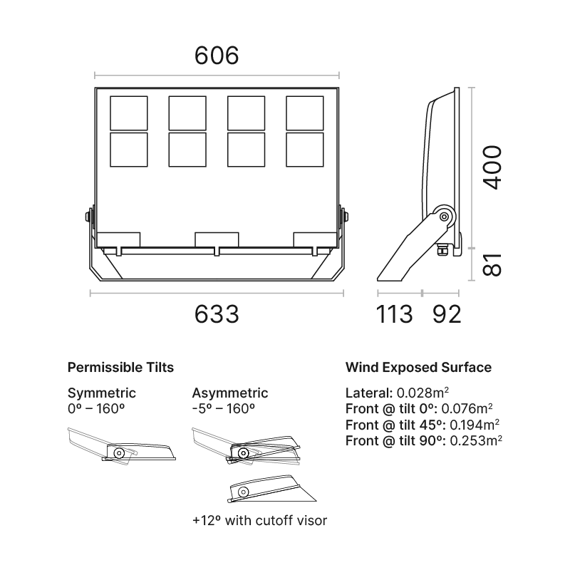 NEXT 8 Asymmetric Wide Beam High Power
