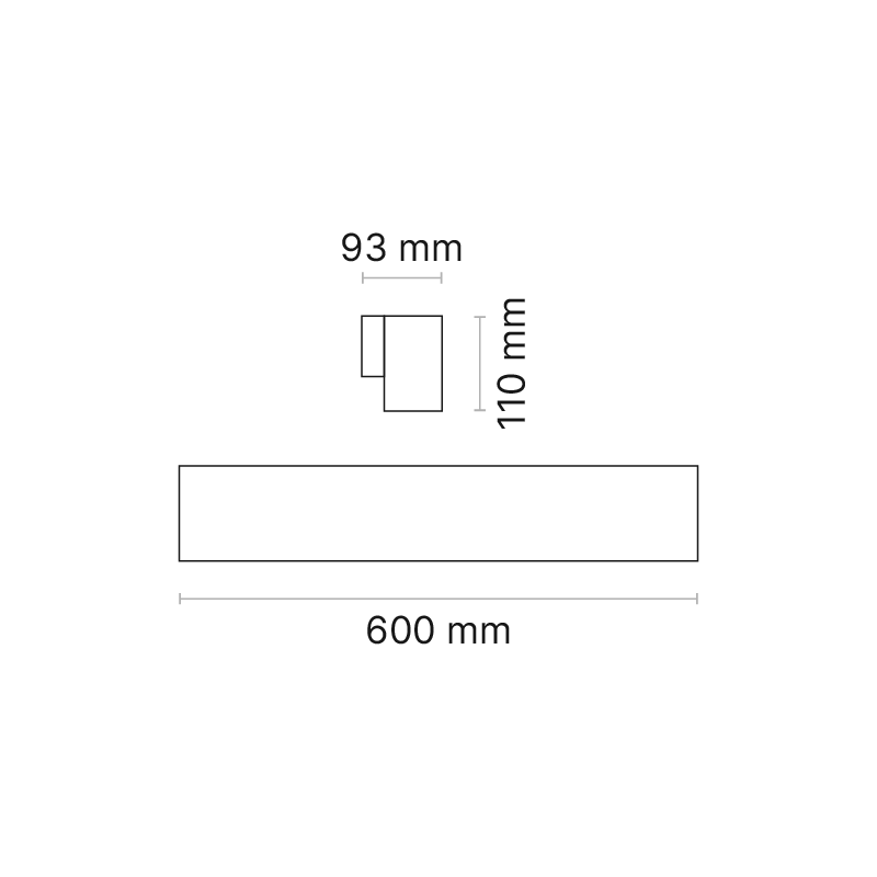 NICO 600mm (nom.) Direct Lens High Power (no Indirect component) DALI Dimmable 4000K Ra90 White