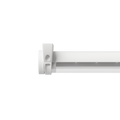 VRLX 1800mm (nom.) Low Power Clear Aisle-Lighter Duo DALI Dimmable MelaGen® Calm Through-Wired with Technopolymer Mounts
