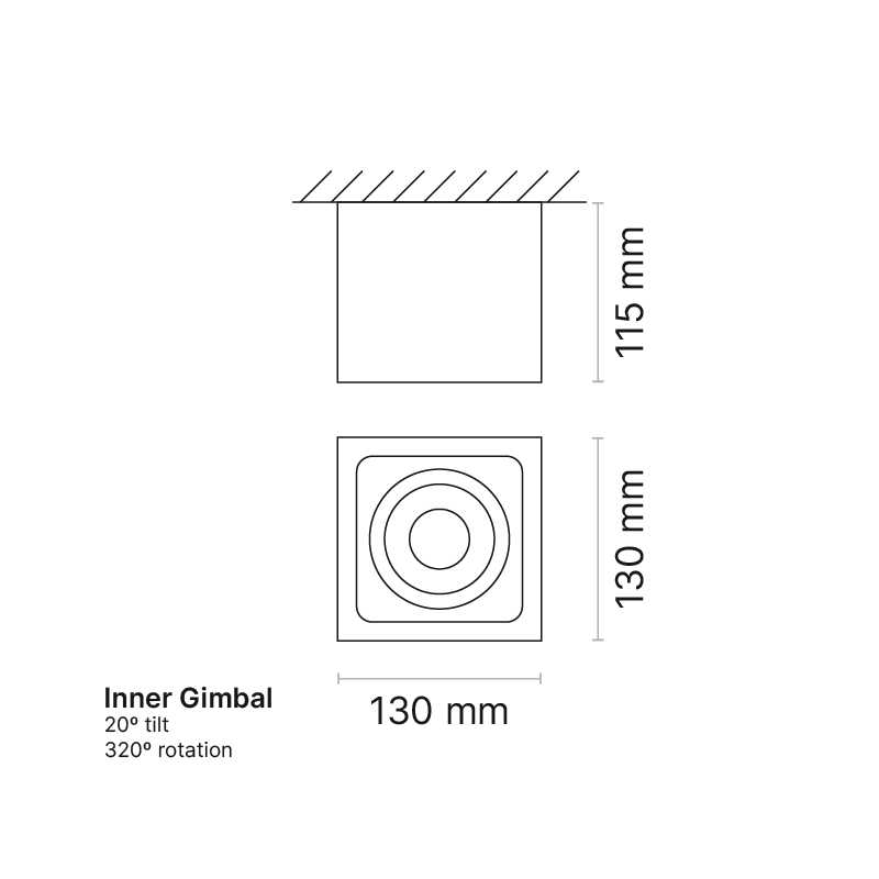 Venice 6 CBV Box 1-Element FL Optic Phase-Cut Dimmable 3000K Ra90 Black/Black
