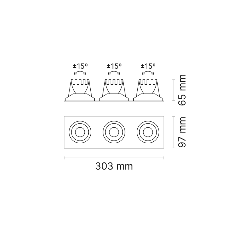 Venice 2Plate 3-Element FL Optic 3000K Ra80 Black