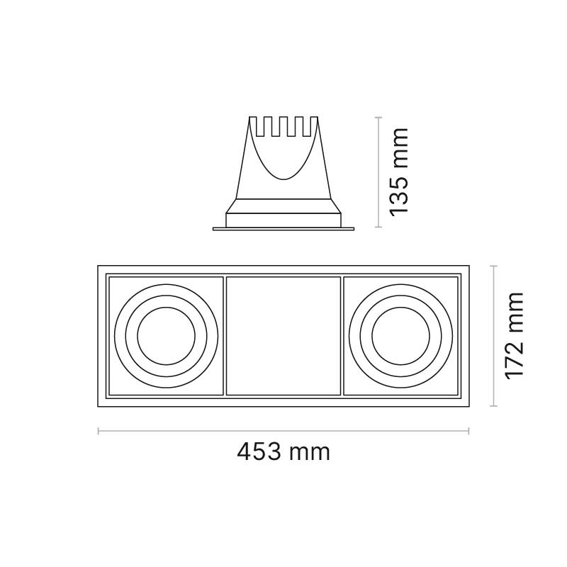 Venice 20Plate 2-Element FL Optic 3000K Ra80 Black