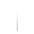 Vesta tapered aluminium pole with baseplate, 4.5m high