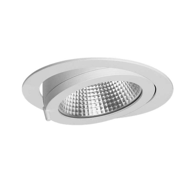 Brescia Large Recessed Downlight FL 4000K Ra80 DALI Dimmable Fixed Output Black