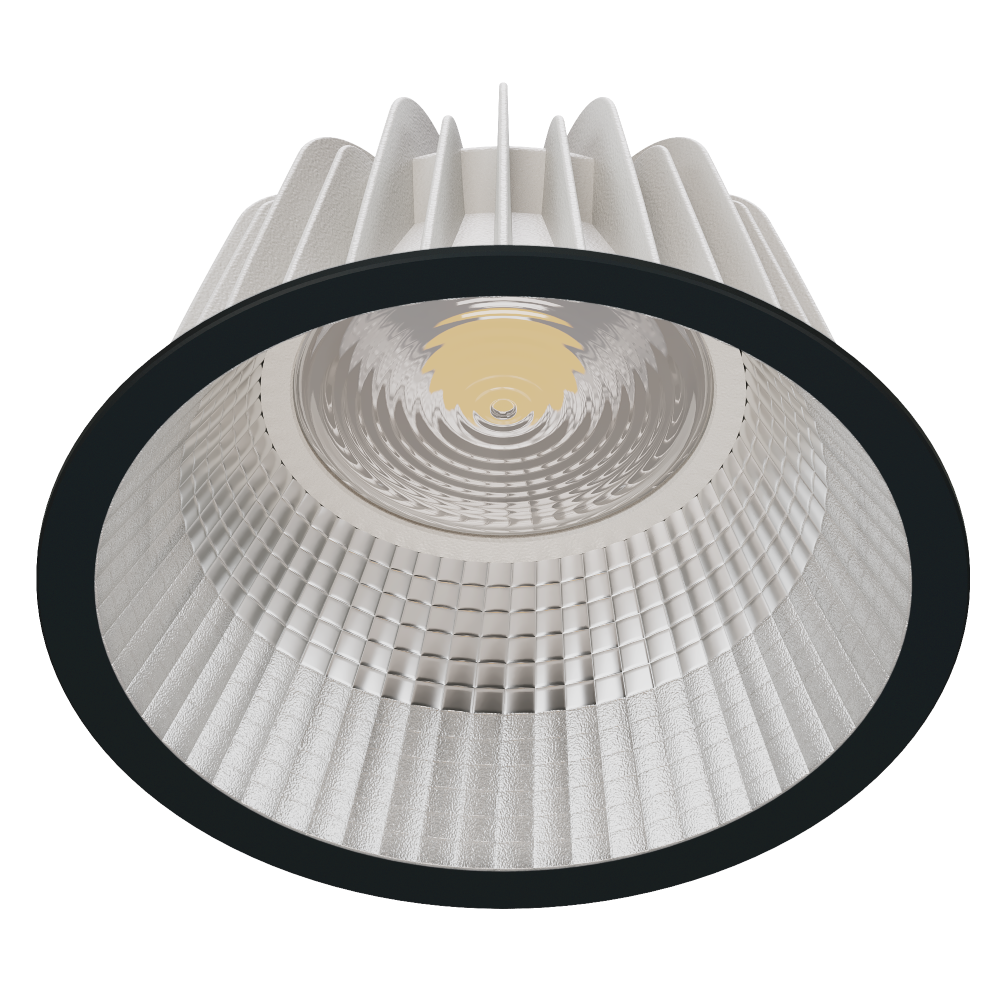 COMO M Faceted Reflector Narrow Beam 180mA Phase-Cut Dimmable 3000K Ra90 Black Trim