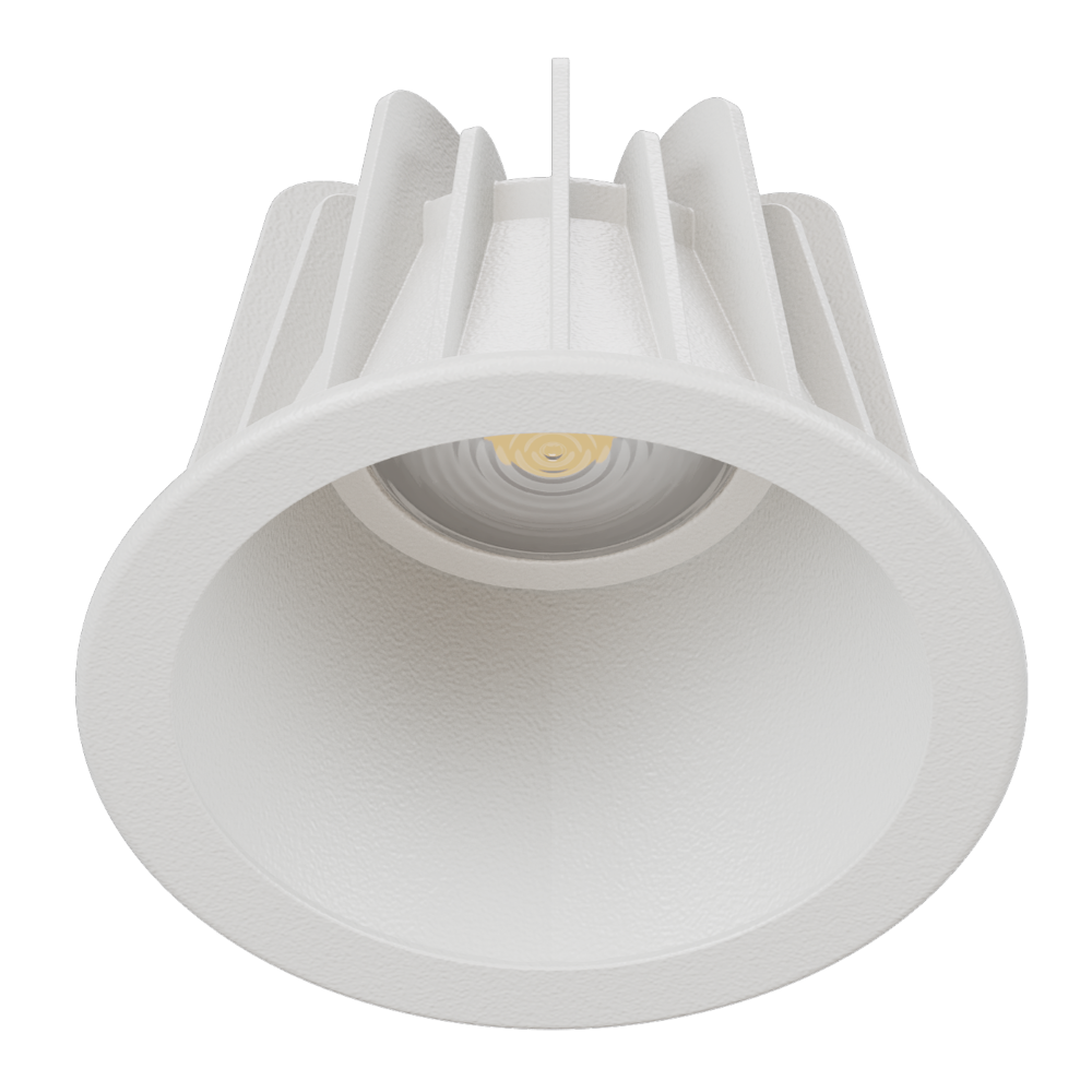 COMO S White Reflector Narrow Beam 180mA Phase-Cut Dimmable 3000K Ra90 White Trim
