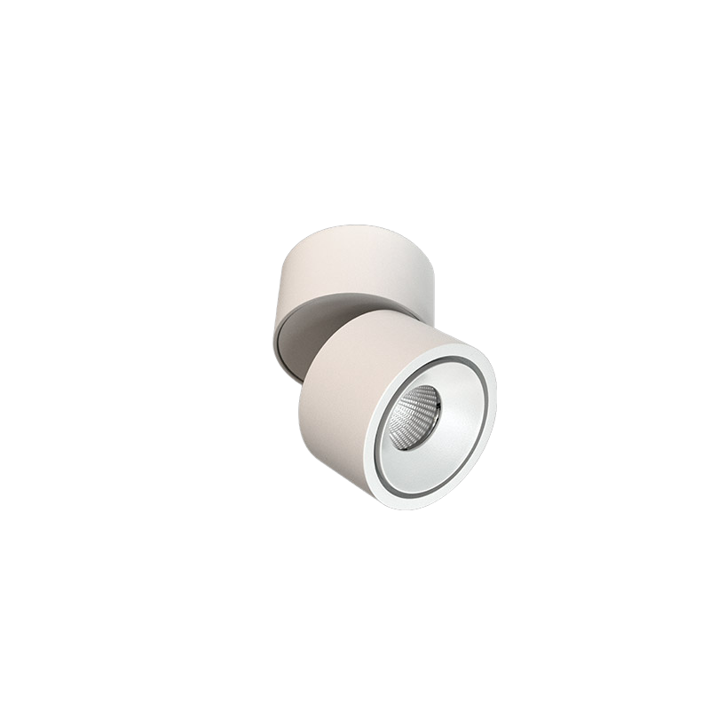 PRATO S series Surface Mounted Adjustable Spotlight/Downlight Fixed Output 3000K SP Beam Ra90 White
