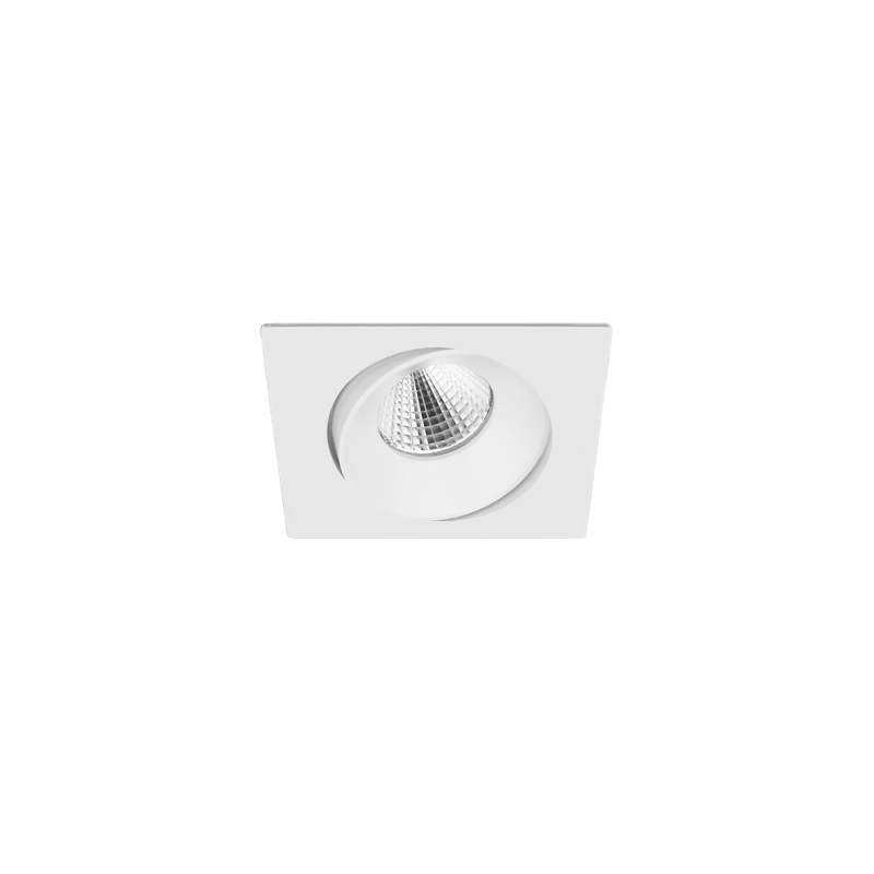 Venice 2 Downlight Tiltable Square 180mA FL Optic Fixed Output 3000K Ra90 Black Finish