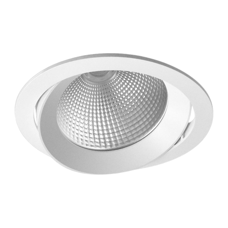 Venice 30 Downlight Tiltable Round 1050mA FL Optic Fixed Output 3000K Ra90 Black Finish