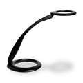 360 series LED workstation task light with integrated table base, black