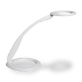 360 series LED workstation task light with integrated table base, white