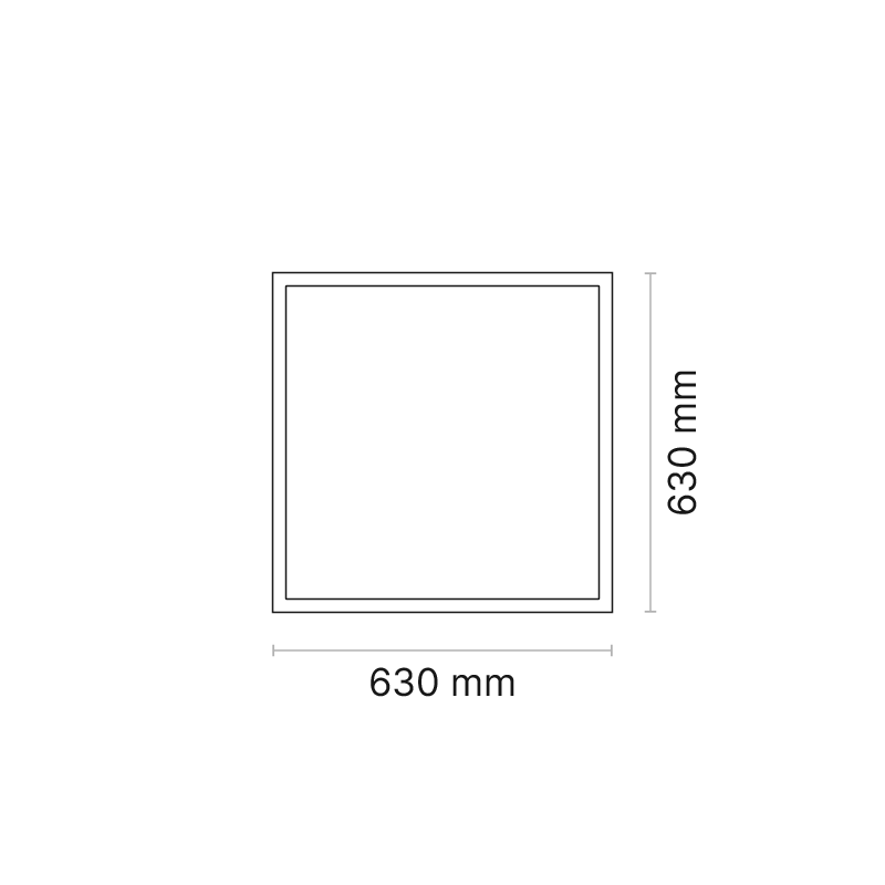 Clinic 600x600 Bondor Ceiling DALI Dimmable 700mA Opalescent 4000K Ra90