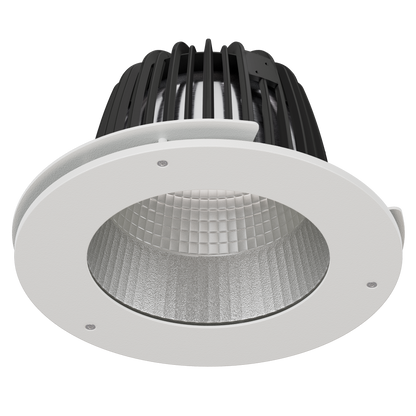 Como L Anti-Ligature Anti-Vandal Faceted Reflector 180mA Fixed Output 4000K Ra90 White trim
