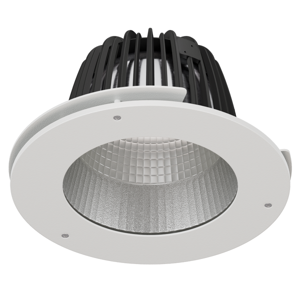 Como L Anti-Ligature Anti-Vandal Faceted Reflector 1050mA Casambi MelaGen® Active Ra90 White trim