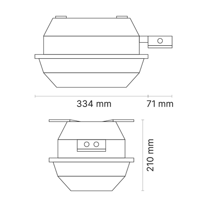 EBH Size 2 High Power Standard Lens Fixed Output 3000K Foot Mount
