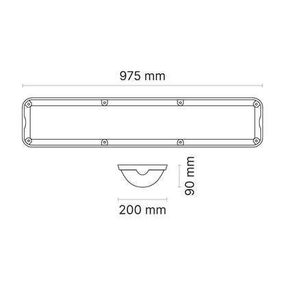 Enduralux Linear Medium 5mm Frosted Lens 150mA Casambi MelaGen Active Ra90
