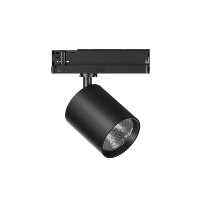 GARDA Trackspot Large High Transmission Glass Black Baffle FL Beam 800mA Fixed Output 3000K Ra90 Black Finish