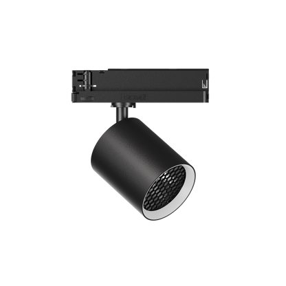 GARDA Trackspot Large Honeycomb Louvre White Baffle MWFL Beam 800mA DALI Dimmable 4000K Ra90 Black Finish
