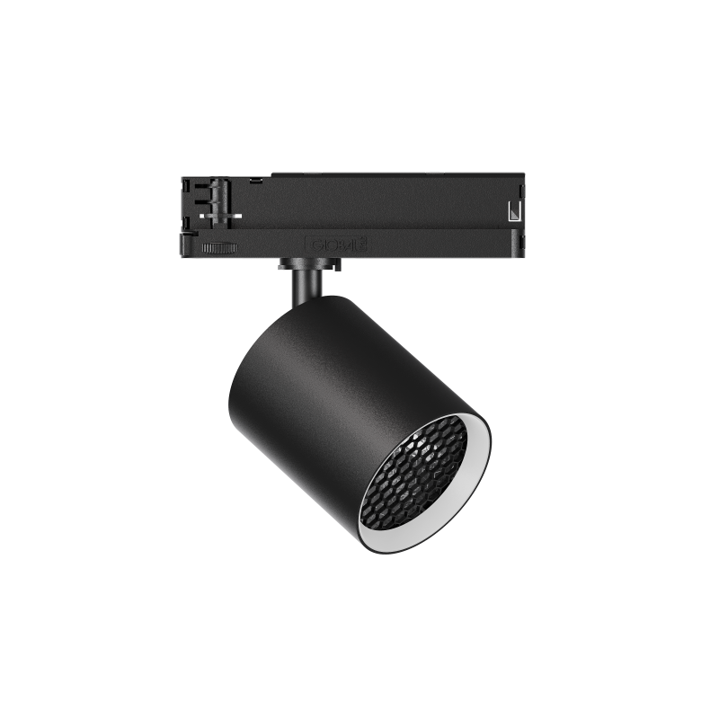 GARDA Trackspot Large Honeycomb Louvre White Baffle MWFL Beam 800mA DALI Dimmable 4000K Ra90 Black Finish