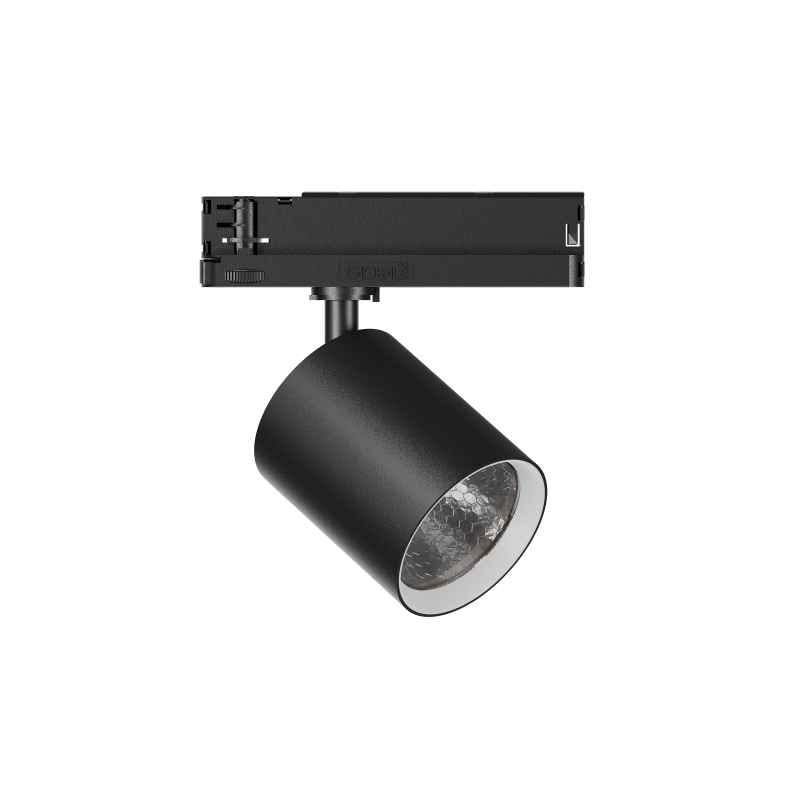 GARDA Trackspot Large High Transmission Glass White Baffle SP Beam 500mA DALI Dimmable 4000K Ra90 Black Finish