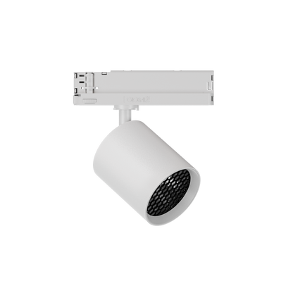 GARDA Trackspot Large Honeycomb Louvre White Baffle FL Beam 500mA DALI Dimmable 3000K Ra90 White Finish