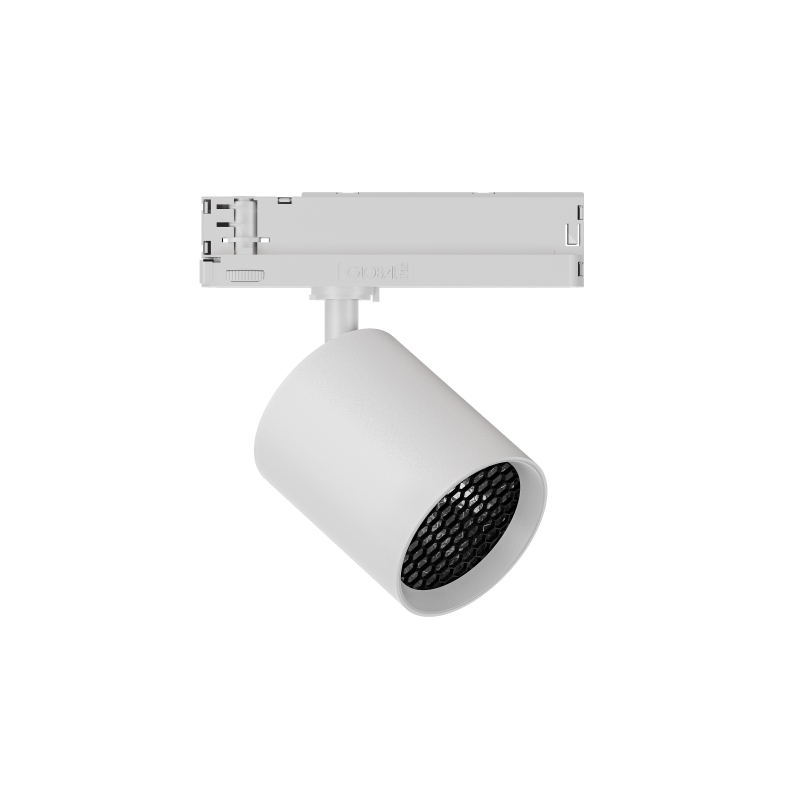 GARDA Trackspot Large Honeycomb Louvre White Baffle FL Beam 500mA DALI Dimmable 3000K Ra90 White Finish