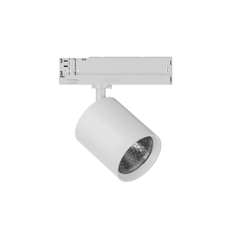 GARDA Trackspot Large High Transmission Glass White Baffle SP Beam 500mA Casambi 4000K Ra90 White Finish