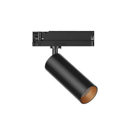 GARDA Trackspot Medium High Transmission Glass Gold Baffle FL Beam 350mA Phase Cut Dimmable 3000K Ra90 Black Finish