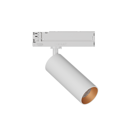 GARDA Trackspot Medium High Transmission Glass Gold Baffle MWFL Beam 500mA Phase Cut Dimmable 3000K Ra90 White Finish
