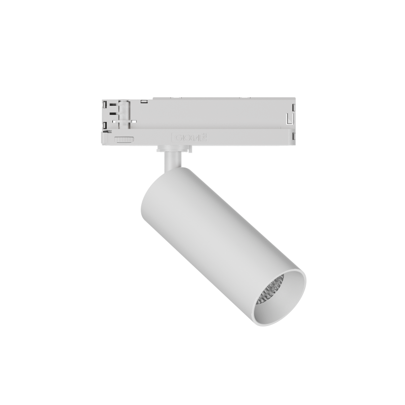 GARDA Trackspot Medium High Transmission Glass White Baffle FL Beam 500mA Phase Cut Dimmable 4000K Ra90 White Finish