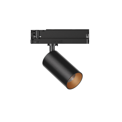 GARDA Trackspot Small High Transmission Glass Gold Baffle FL Beam 200mA Fixed Output 4000K Ra90 Black Finish