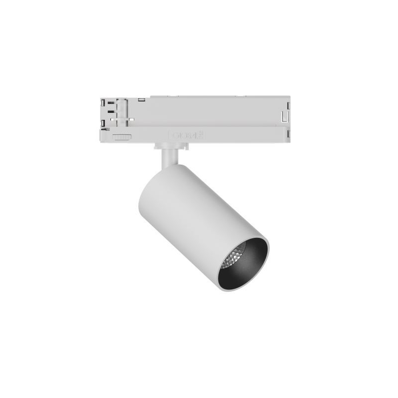 GARDA Trackspot Small High Transmission Glass Black Baffle FL Beam 350mA DALI Dimmable 4000K Ra90 White Finish
