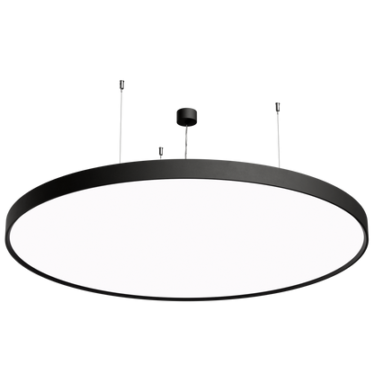 LUCCA 1200 DALI Dimmable 3000K Ra90 Wire Suspended Black Finish
