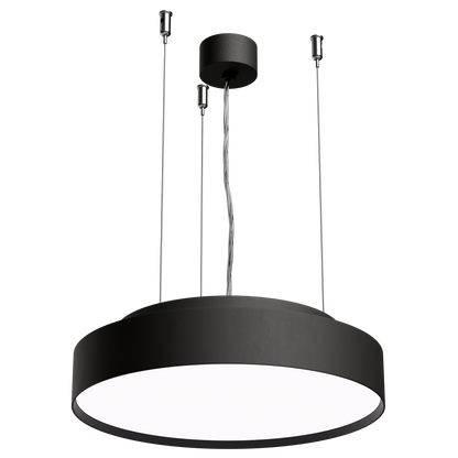 LUCCA 350 Fixed Output 3000K Ra90 Wire Suspended Black Finish