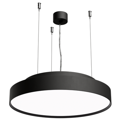 LUCCA 450 DALI Dimmable 3000K Ra90 Wire Suspended Black Finish
