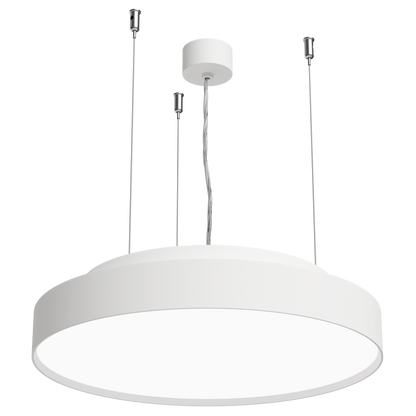 LUCCA 450 DALI Dimmable 3000K Ra90 Wire Suspended White Finish