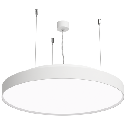 LUCCA 650 Fixed Output 3000K Ra90 Wire Suspended White Finish