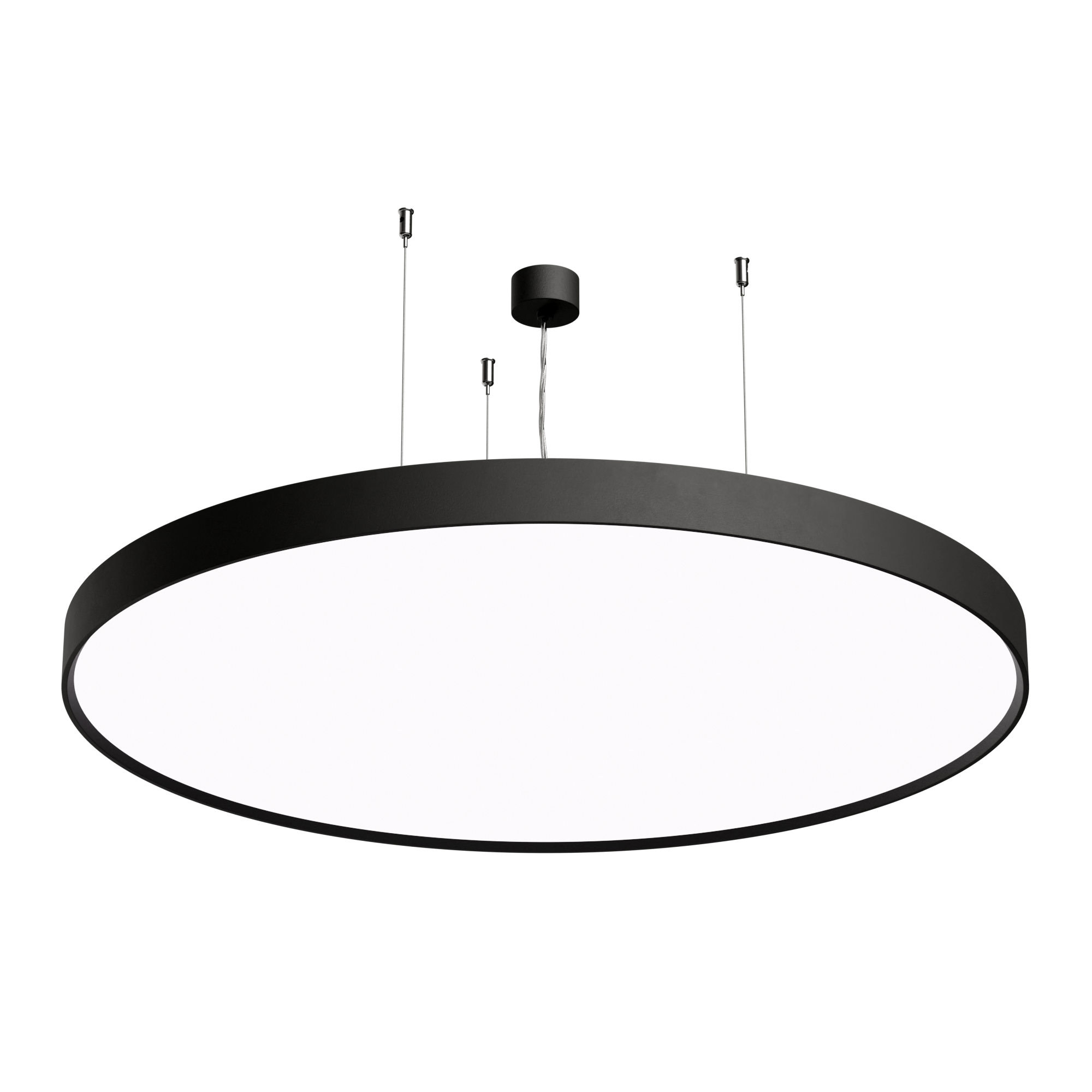 LUCCA 950 DALI Dimmable 3000K Ra90 Wire Suspended Black Finish