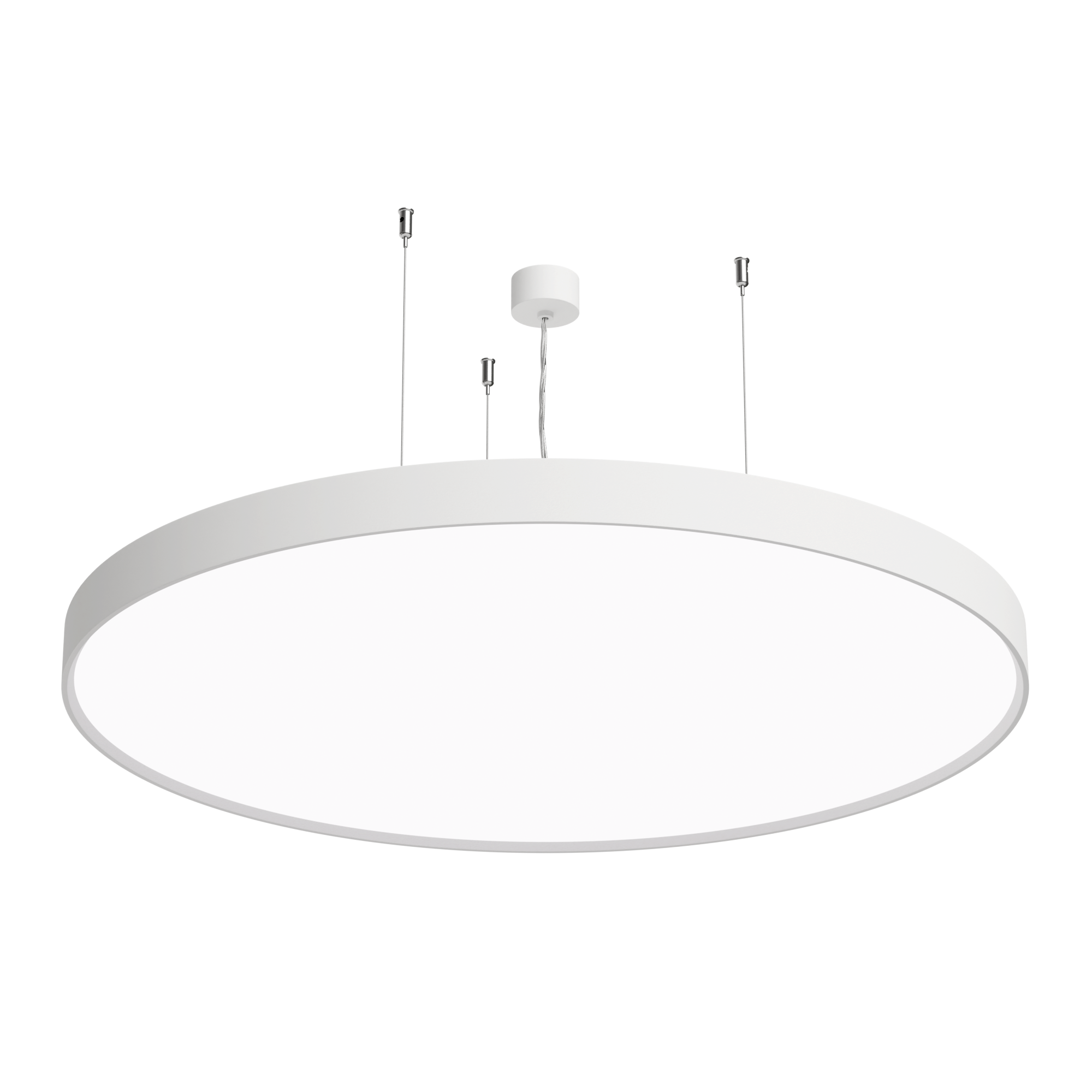 LUCCA 950 DALI Dimmable 3000K Ra90 Wire Suspended White Finish