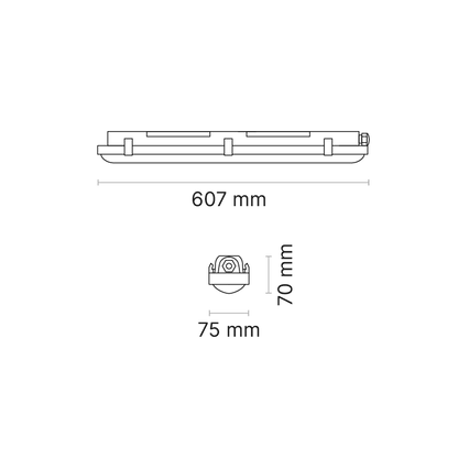 NAUTILUS 600mm (nom.) DALI Dimmable 4000K Ra80